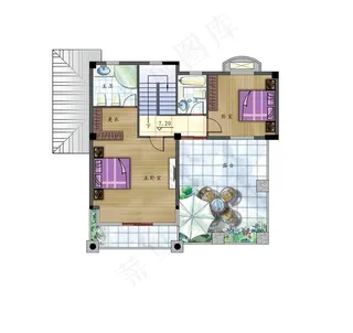 别墅平面效果图图片