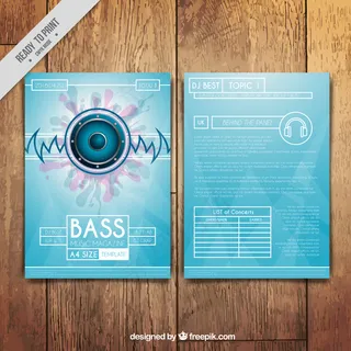 带扬声器的音乐杂志