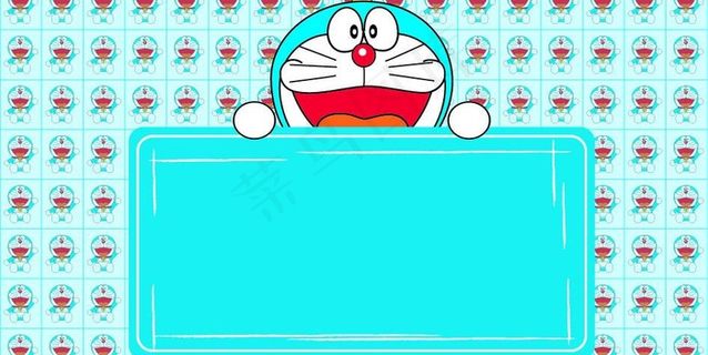 哆啦a梦手持牌图片