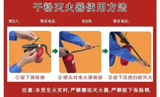 灭火器使用方法图片