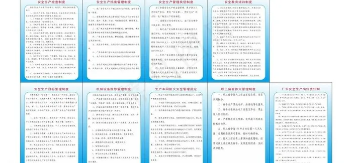 安全生产制度图片cdr矢量模版下载