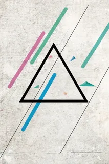 简约清新黑色三角形广告背景