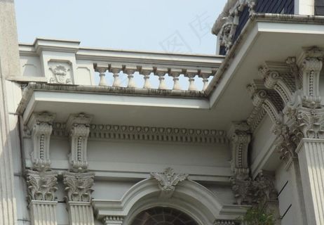 上海闵行区人民法院欧式建筑特写图片