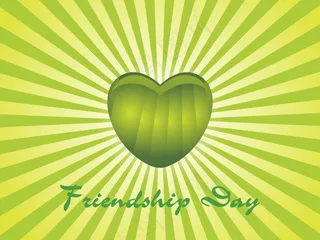 孤立的绿心射线背景