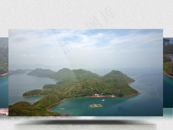 2K春季踏青旅游航拍石山水库绿色森...