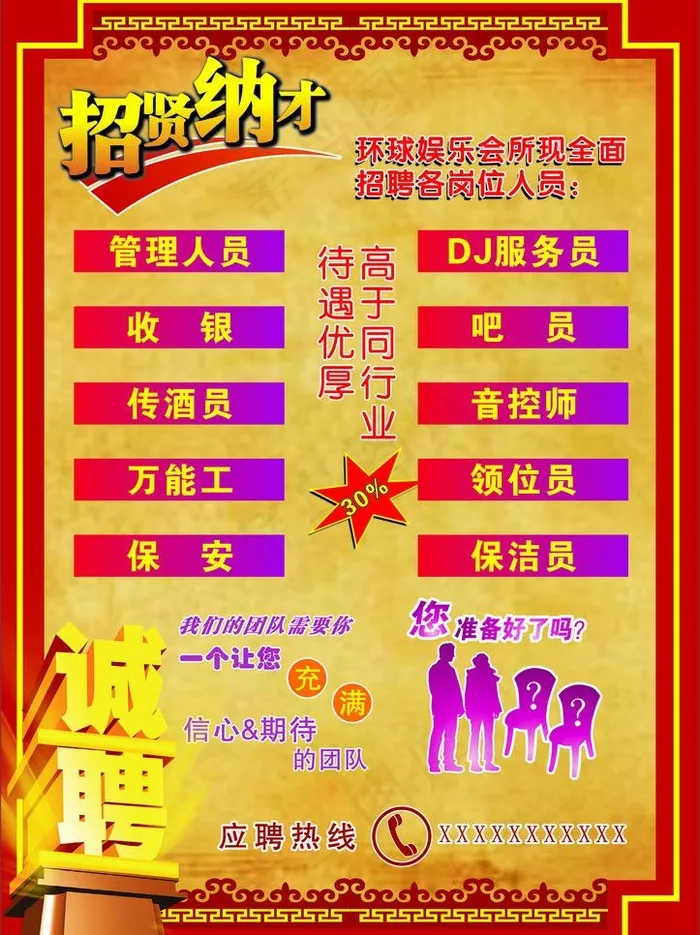 招聘图片cdr矢量模版下载