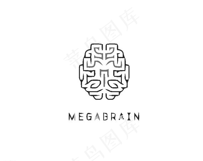 脑logo图片ai矢量模版下载