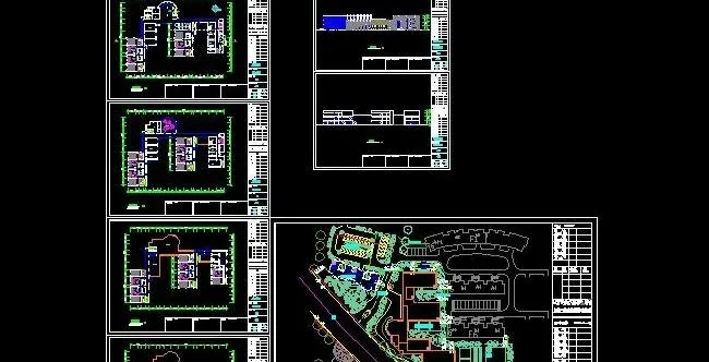 居住小区三层幼儿园建筑施工图