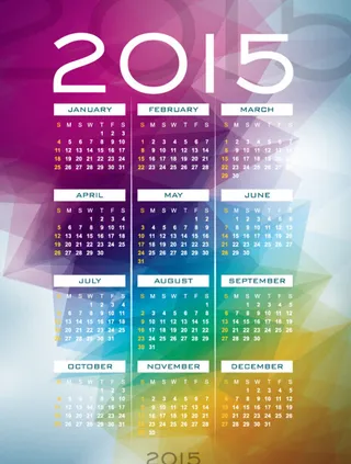 2015羊年日历素材