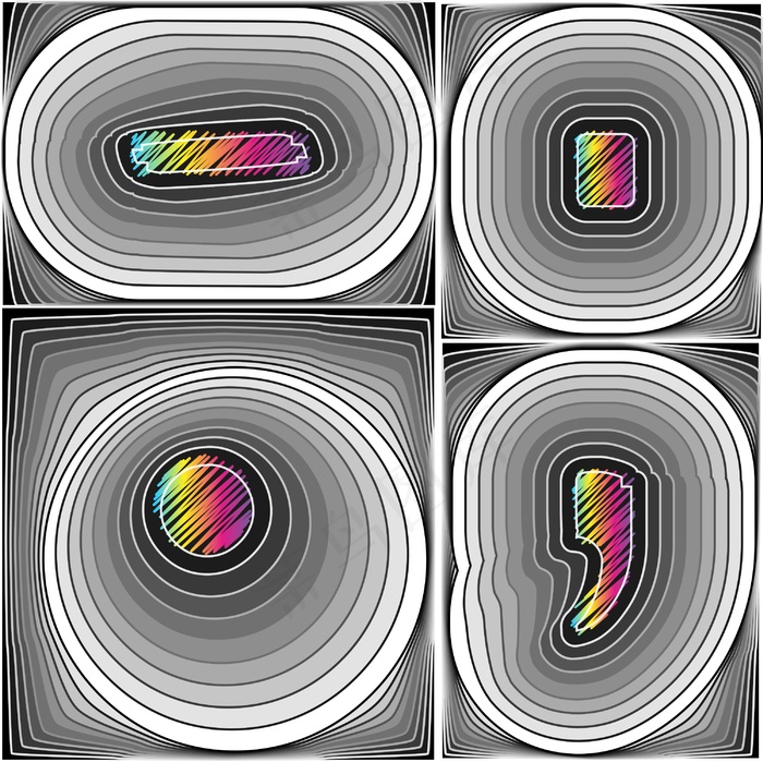 摘要字体矢量插画eps,ai矢量模版下载