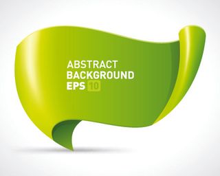 彩色丝带卷轴矢量素材