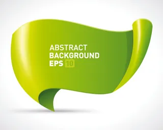 彩色丝带卷轴矢量素材