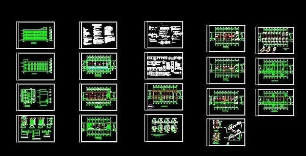 3层小学教学楼建筑结构施工图 3层小学教学楼建筑结构施工图
