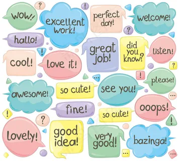 卡通语言气泡矢量素材