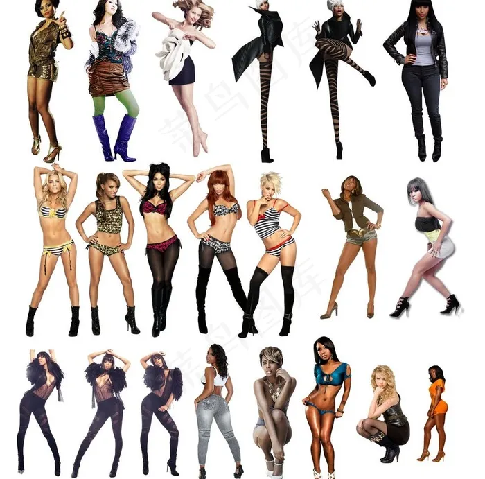 性感美女图片psd模版下载
