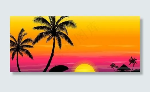 海滩与夕阳图片 海滩与夕阳图片