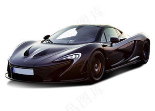黑色迈凯伦跑车免抠png透明图层素材