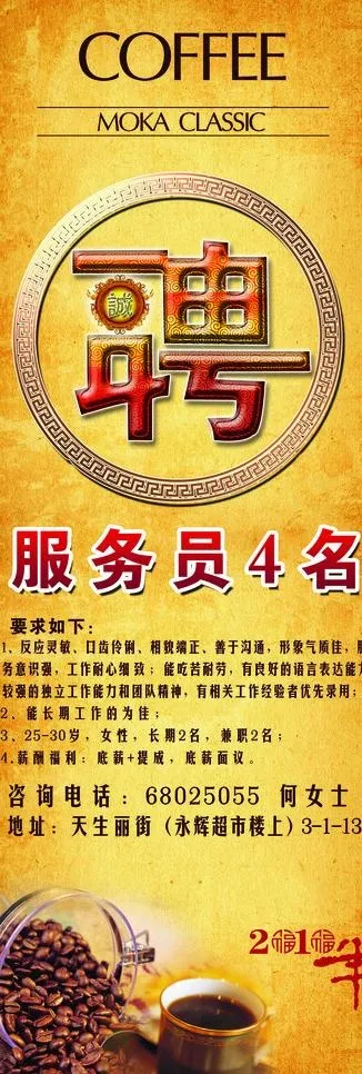 招聘广告展板图片(1653X4409(DPI:70))psd模版下载