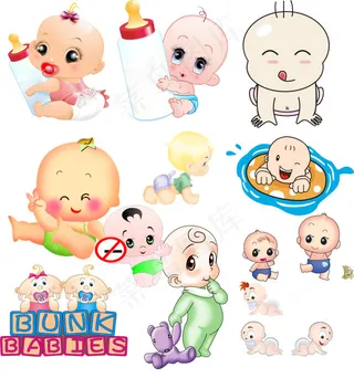 卡通婴儿