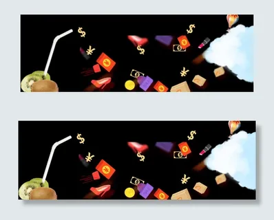 淘宝轮播图背景分层文件