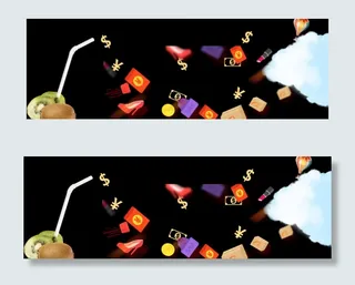 淘宝轮播图背景分层文件