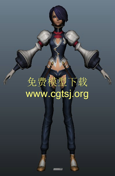 女性法师游戏模型