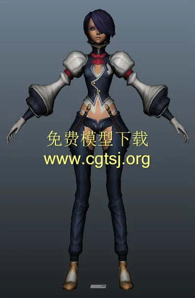 女性法师游戏模型