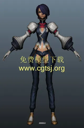 女性法师游戏模型