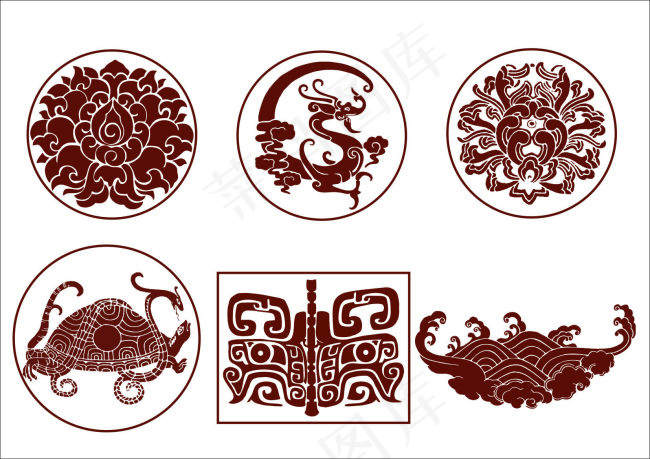 传统花纹cdr矢量模版下载