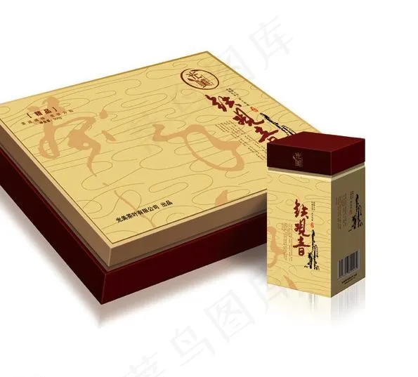 茶叶包装展开图图片psd模版下载