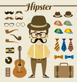 男士人物矢量图