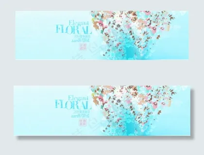 蓝色海报背景淘宝天猫背景图片下载