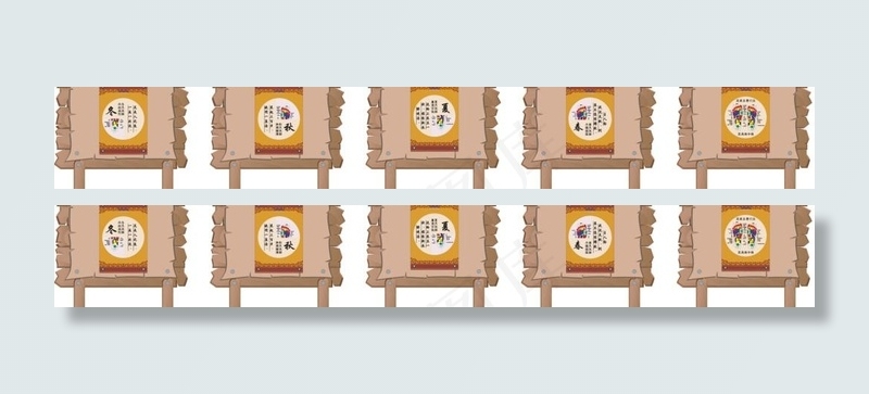 足浴图指示牌矢量素材图片