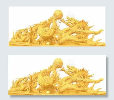 圣诞大礼!双龙戏珠高像素psd分层... 圣诞大礼!双龙戏珠高像素psd分层...