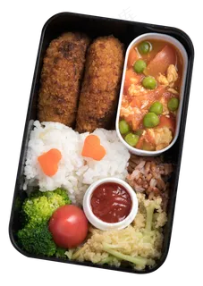 爱心便当免扣png,免抠元素