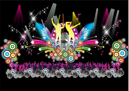 ktv活动素材cdr矢量图下载