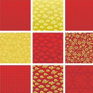 红色背景模板图片