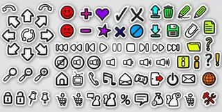 可爱flash涂鸦按钮