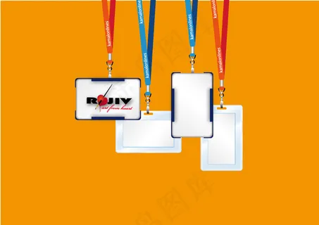 工作卡矢量素材