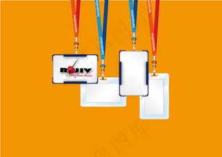 工作卡矢量素材