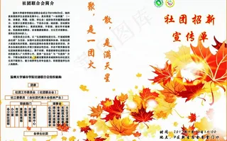 招新三折页图片