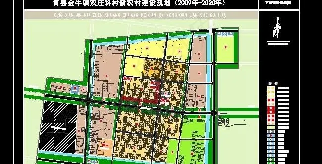 某新农村建设规划平面设计图