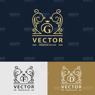 时尚英文标志设计矢量素材