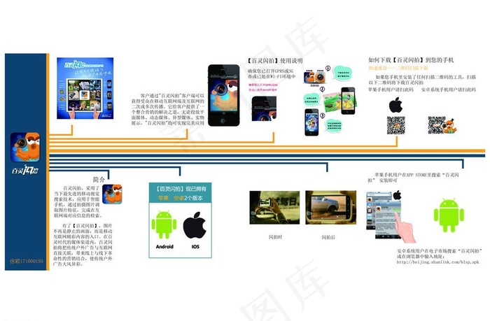 百灵闪拍宣传折页图片ai矢量模版下载