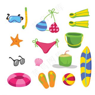 美丽的夏日元素图片