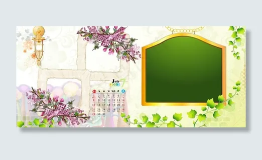 2012年卡通儿童台历7月
