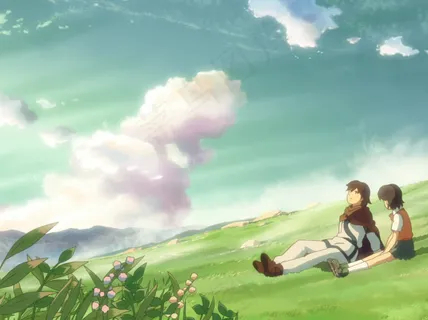 动漫系列新海诚追逐繁星的孩子唯美