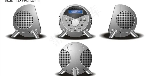 网络收音机外观设计图片