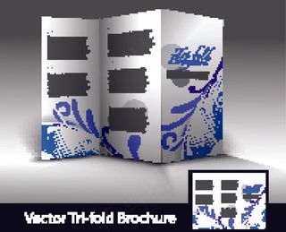 炫彩创意画册矢量素材图