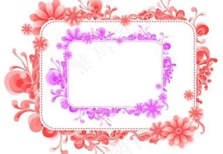 花纹相框笔刷图片